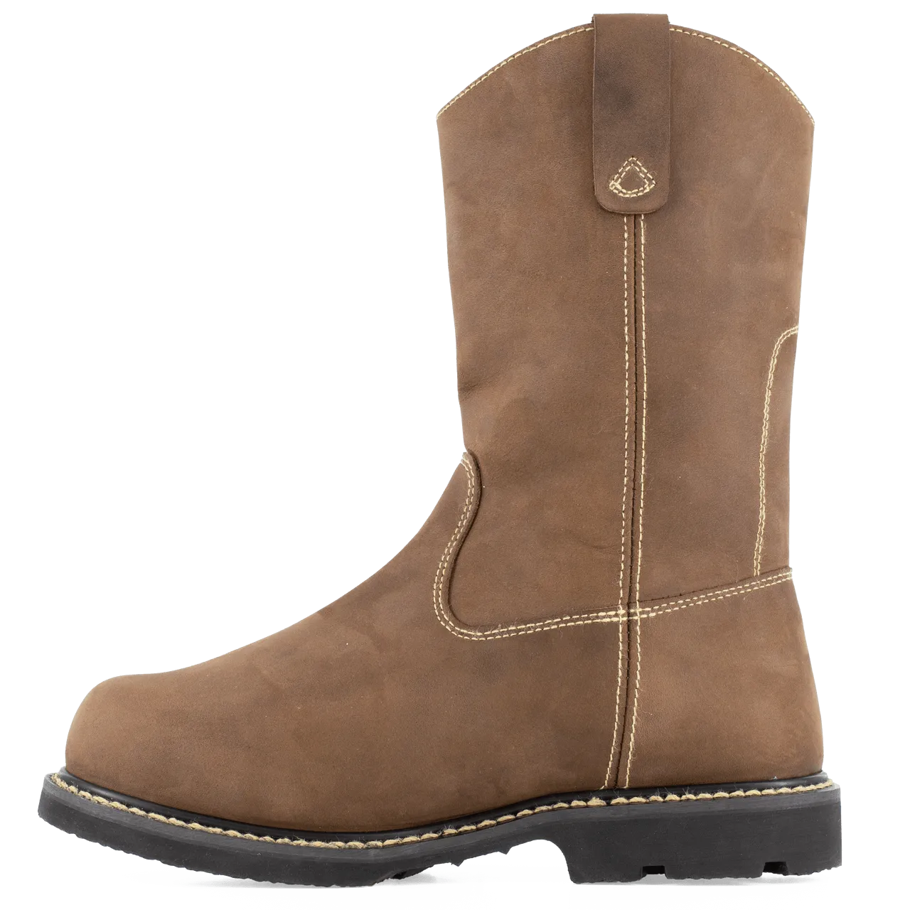 Groundbreaker Composite-Toe 11 Inch Int Met Guard Pull-On Work Boot Brown