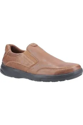 Hush Puppies - Aaron Slip On Shoe in brown