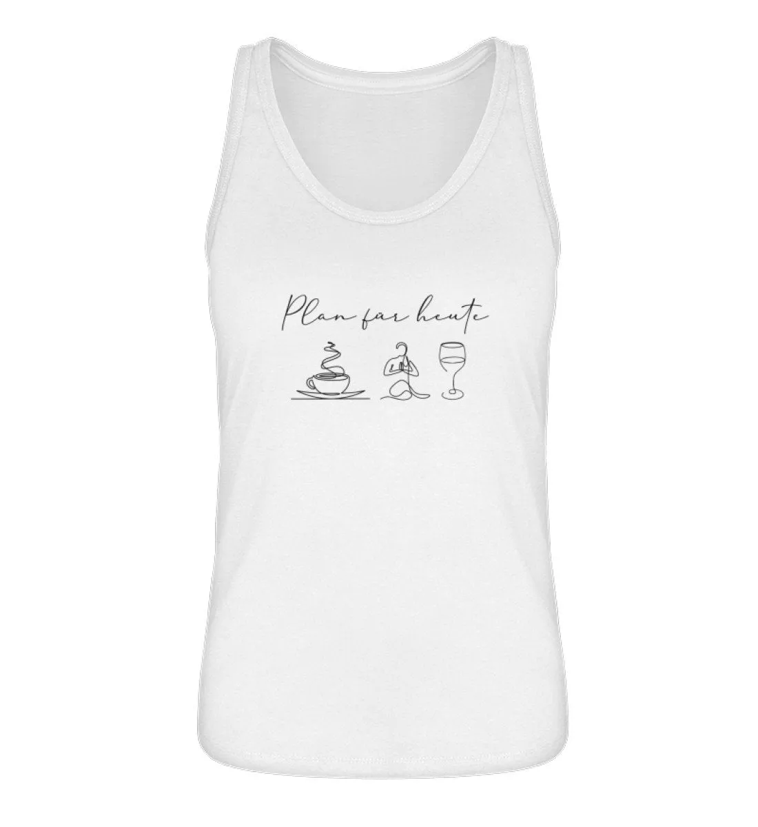 Kaffee Yoga Wein 100% Bio Tank Top