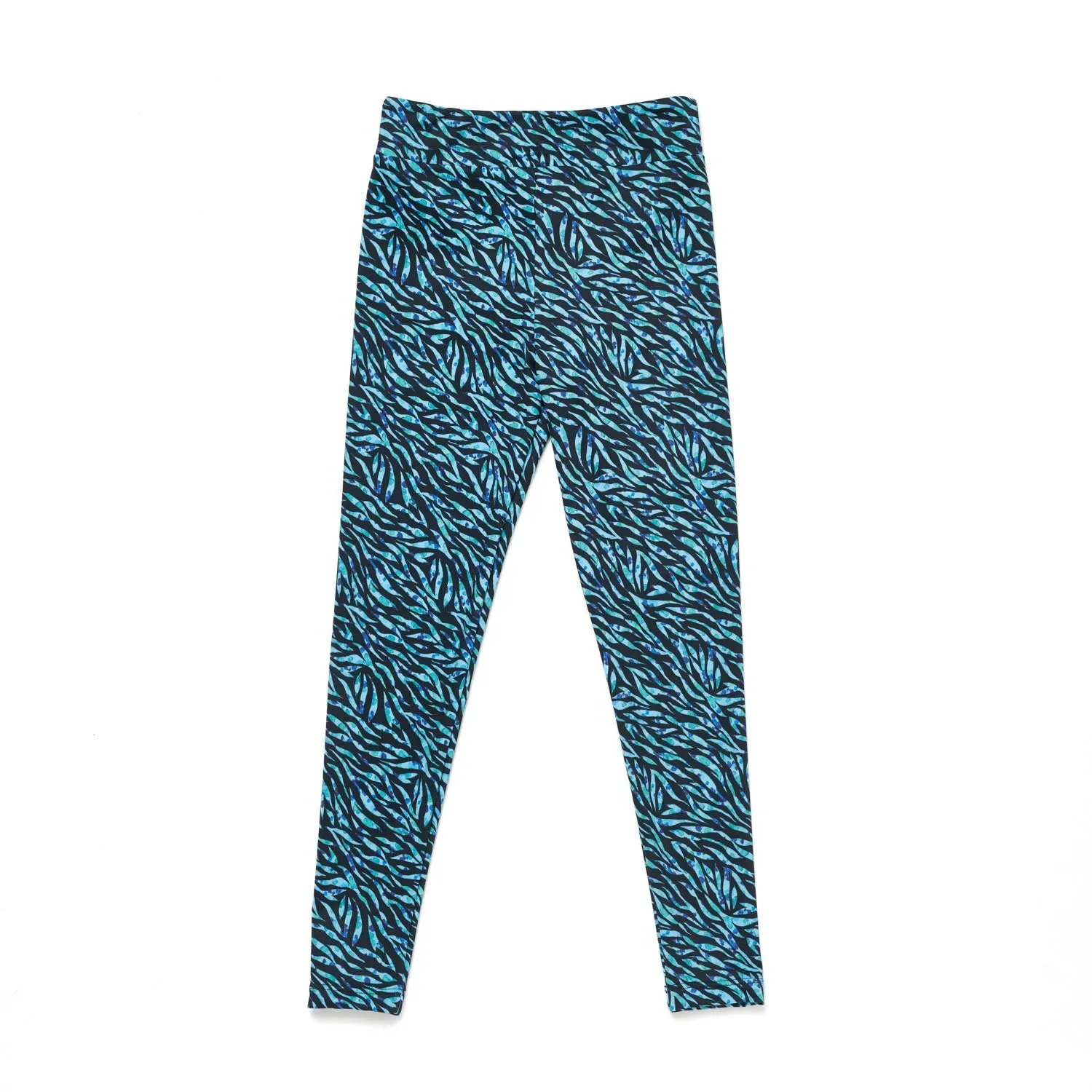 Long Legging in Blue Dappled Tiger Print