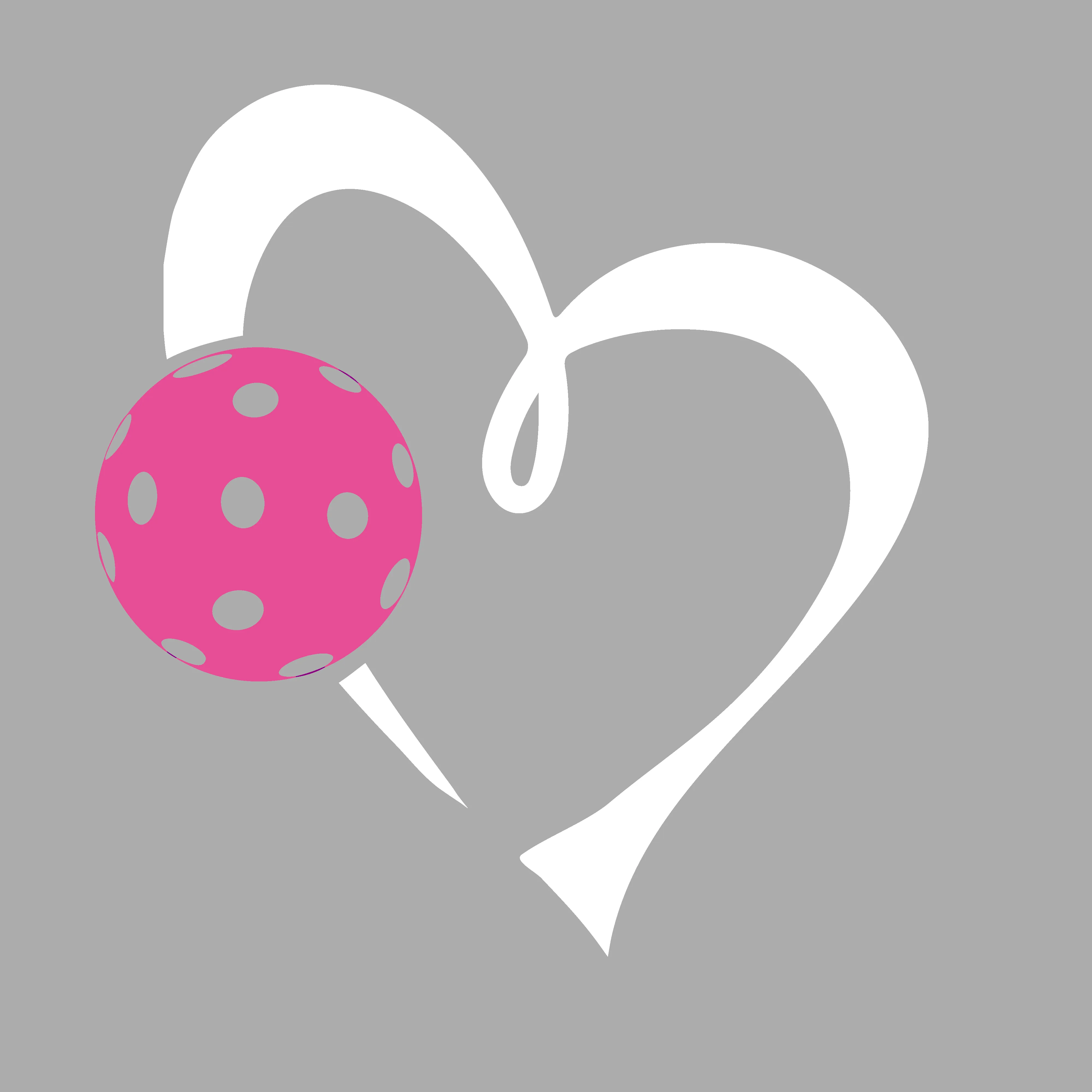 Love Pickleball Heart (Pink) | Women's Pickleball Shorts