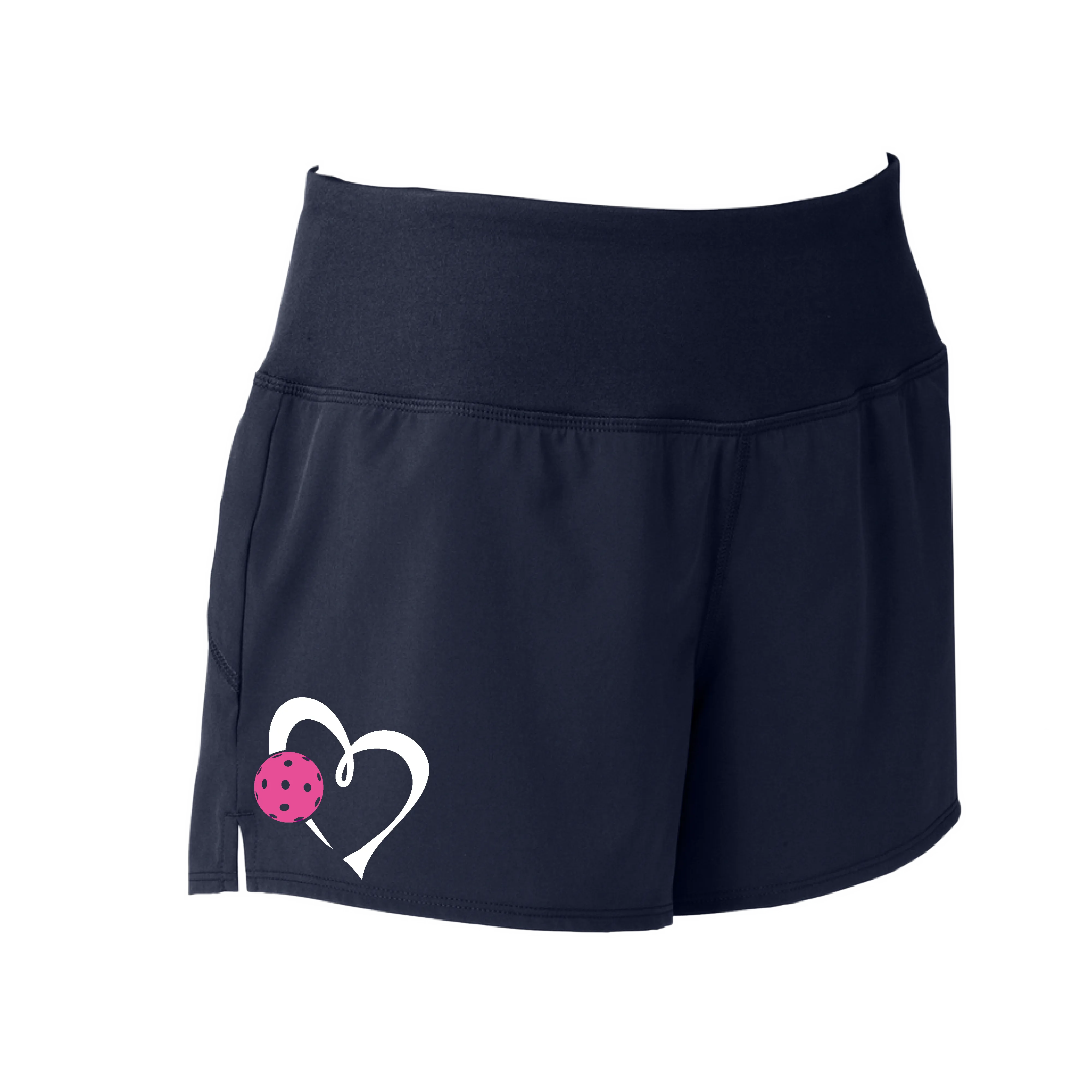 Love Pickleball Heart (Pink) | Women's Pickleball Shorts