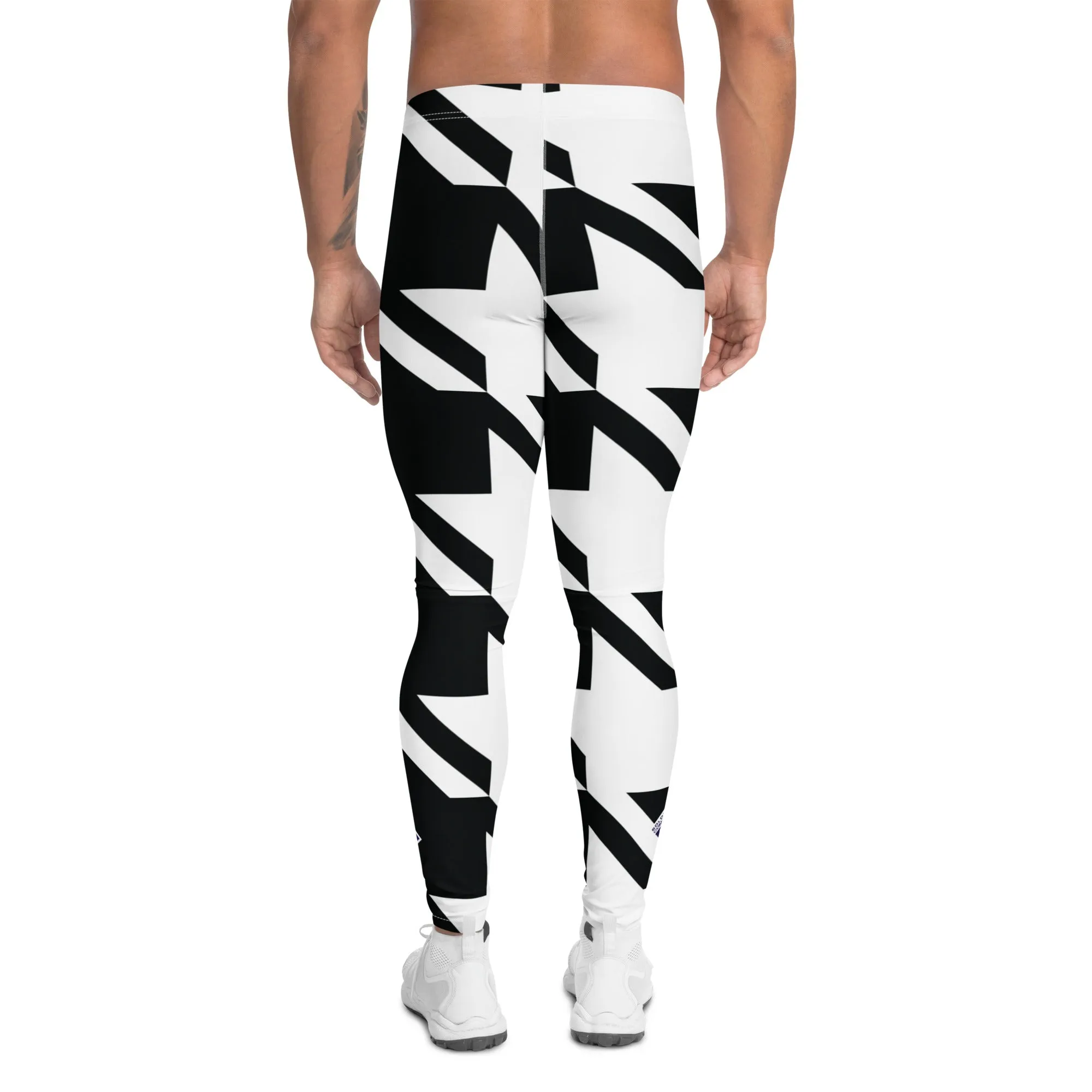 Men's Athletic Leggings - Houndstooth 001