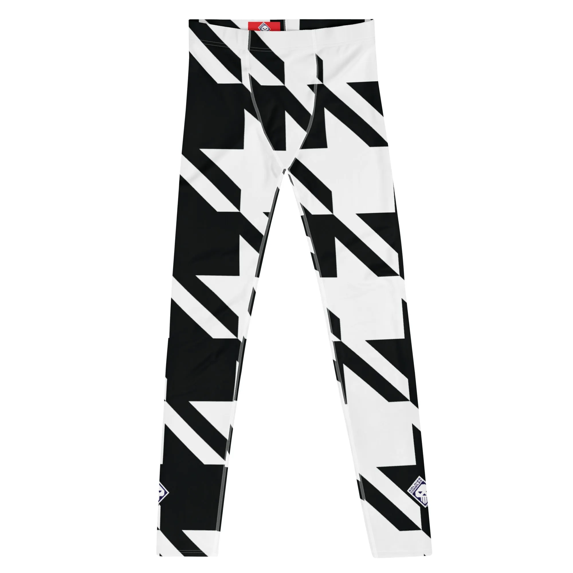 Men's Athletic Leggings - Houndstooth 001