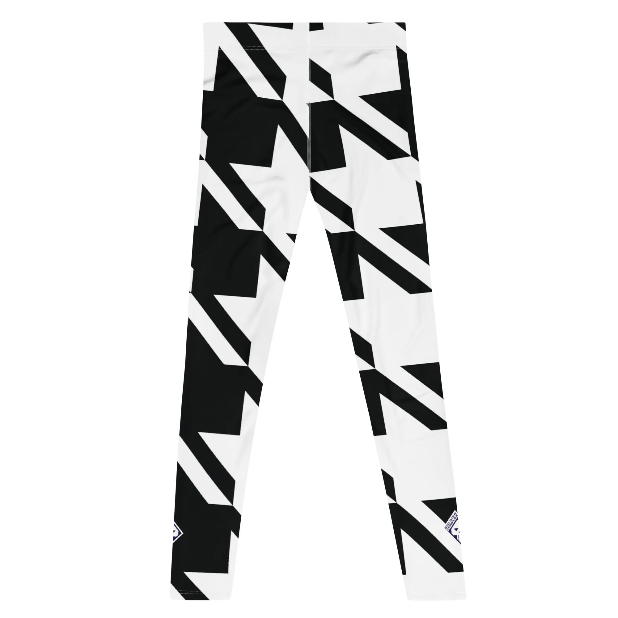 Men's Athletic Leggings - Houndstooth 001