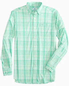 Mens Longsleeve Interocastal Palm Canyon Plaid Sportshirt