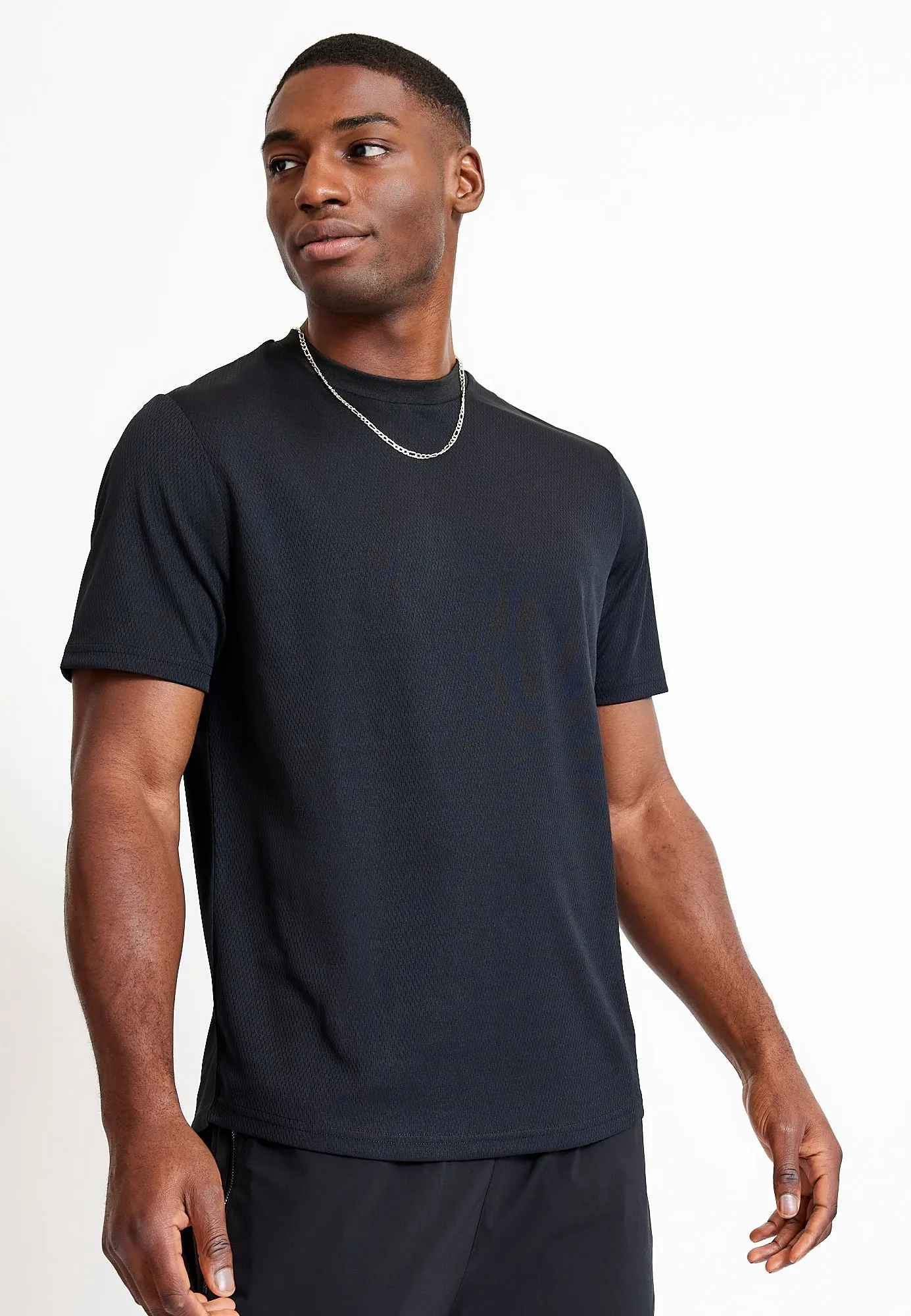 Mesh Graphic T-Shirt - Black