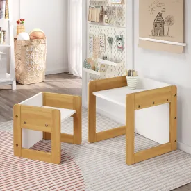 Montessori Inspired Klick Duo Desk - Natural Wood