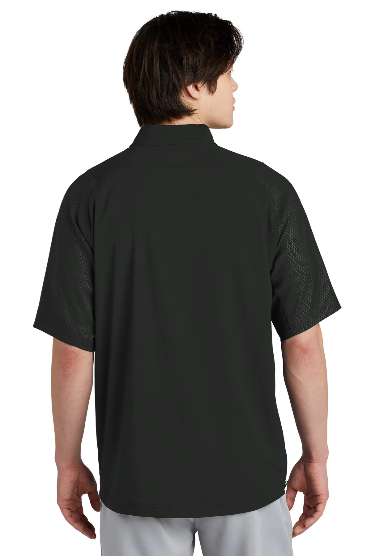 New Era Cage Short Sleeve 1/4-Zip Jacket. NEA600