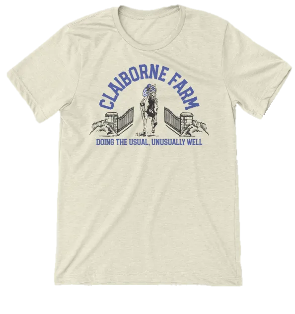 Vintage Secretariat T-Shirt - Old Smoke Claiborne Farm Design