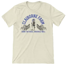 Vintage Secretariat T-Shirt - Old Smoke Claiborne Farm Design