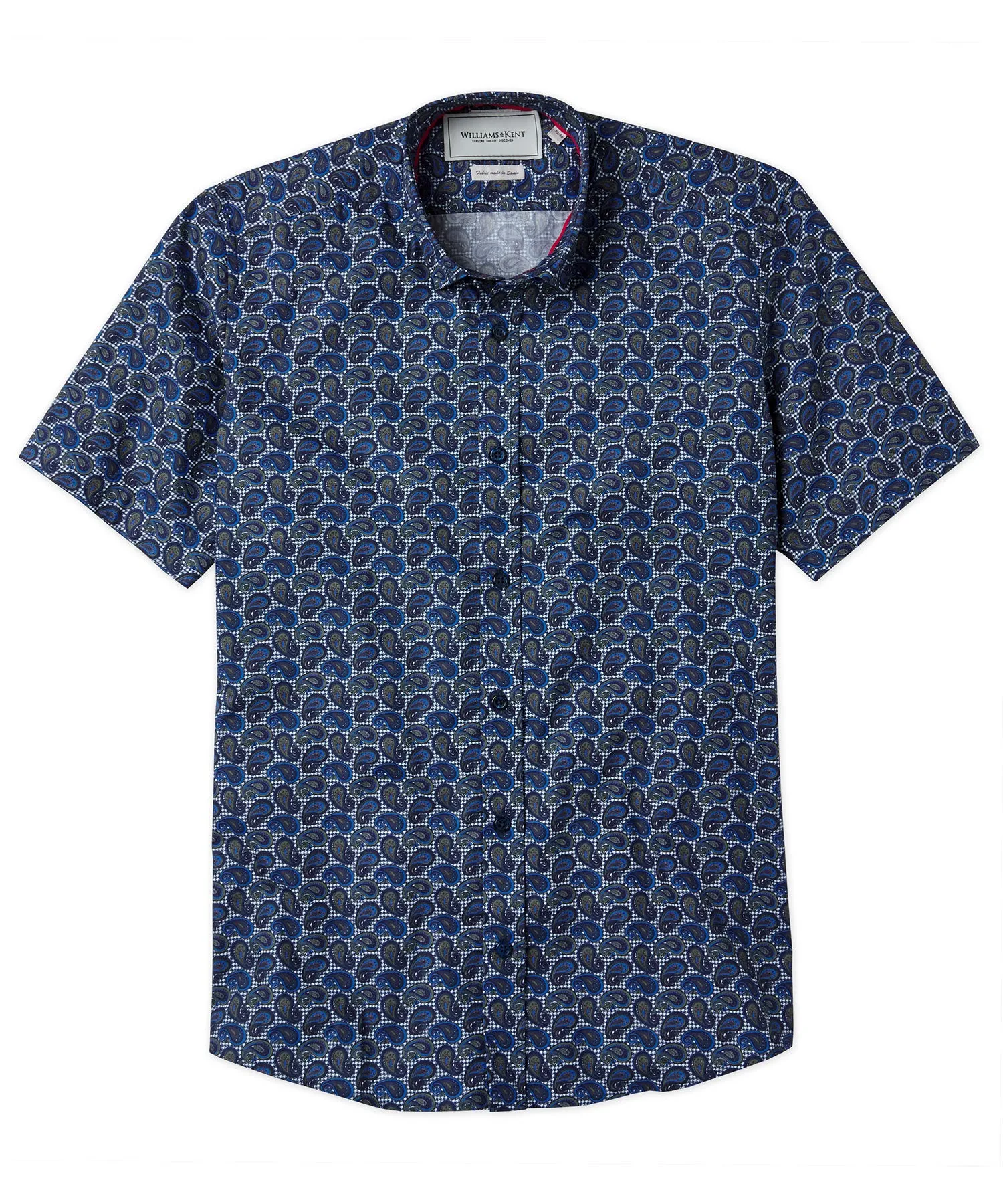 Paisley Print Short-Sleeve Sport Shirt