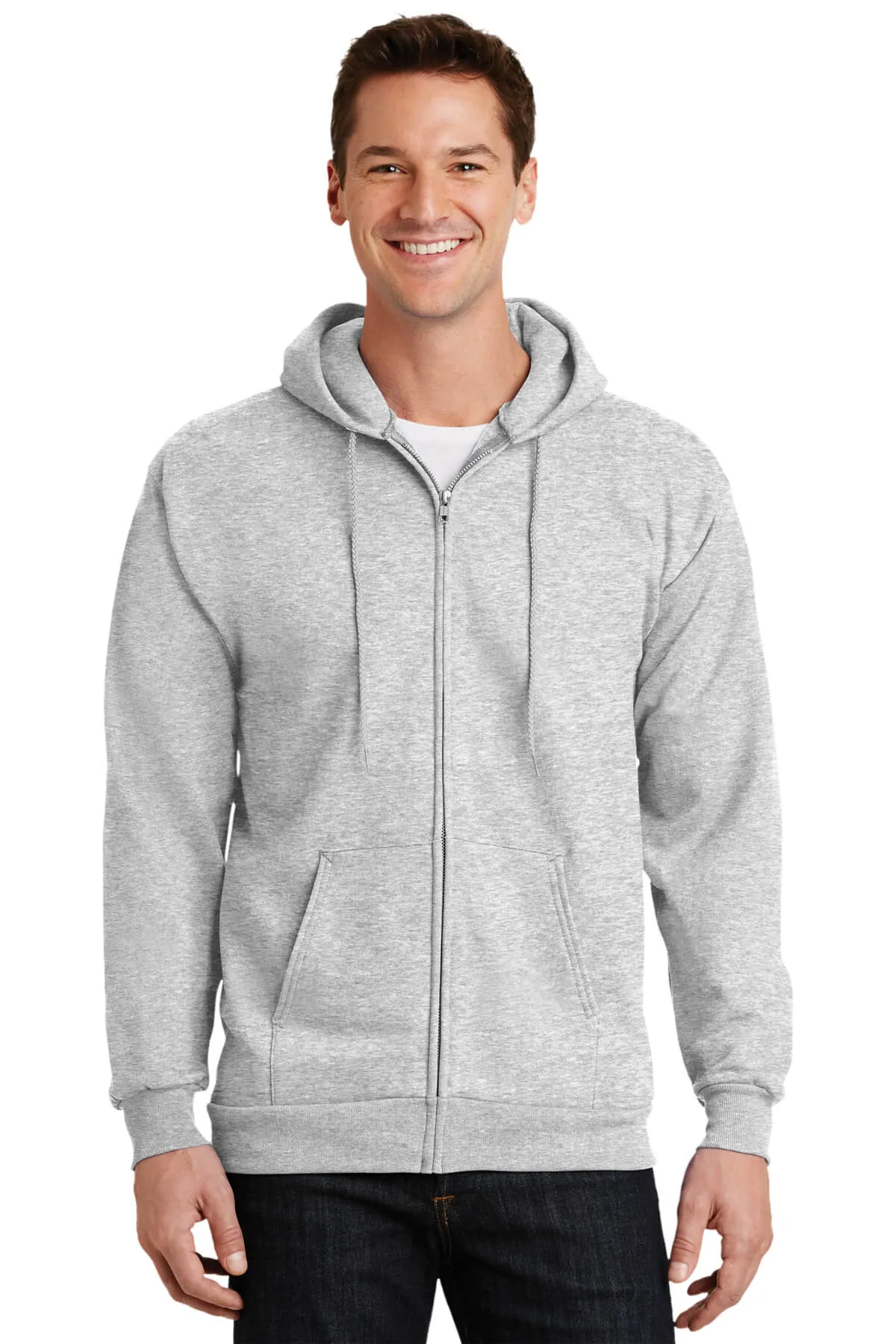 Port & Company Tall Ultimate Full-Zip Hooded Sweatshirt