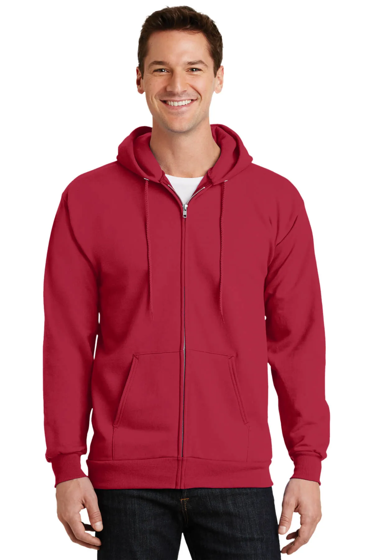 Port & Company Tall Ultimate Full-Zip Hooded Sweatshirt