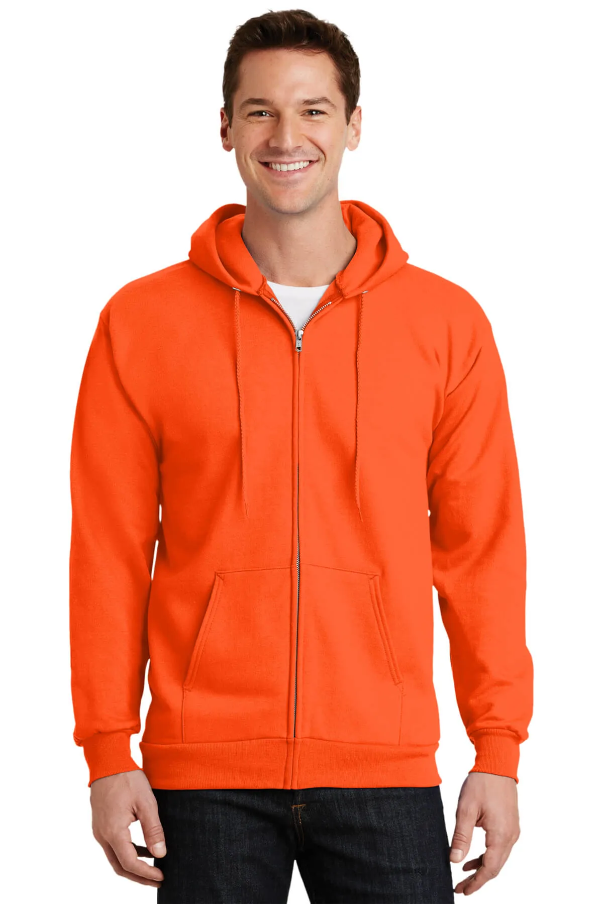 Port & Company Tall Ultimate Full-Zip Hooded Sweatshirt