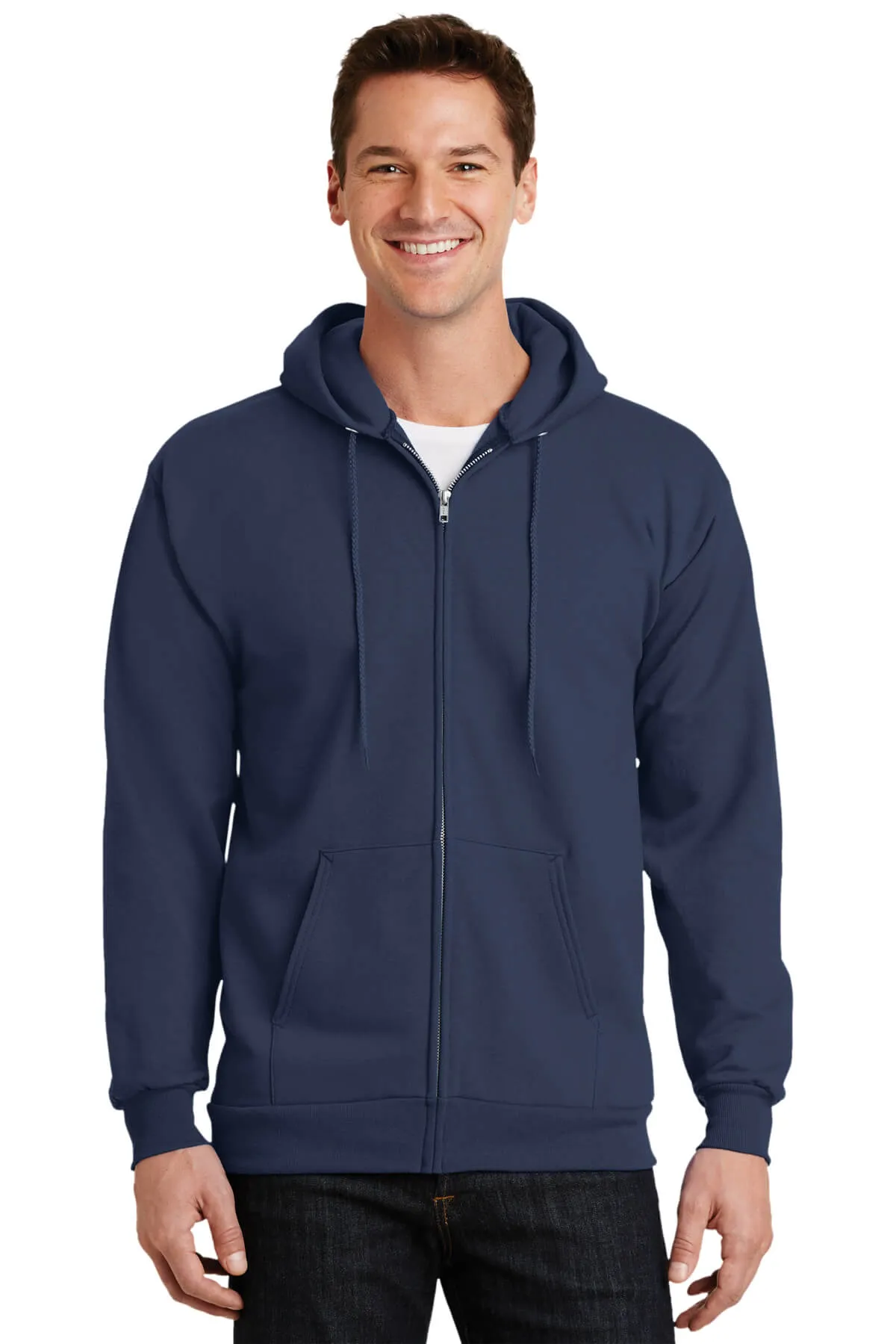 Port & Company Tall Ultimate Full-Zip Hooded Sweatshirt