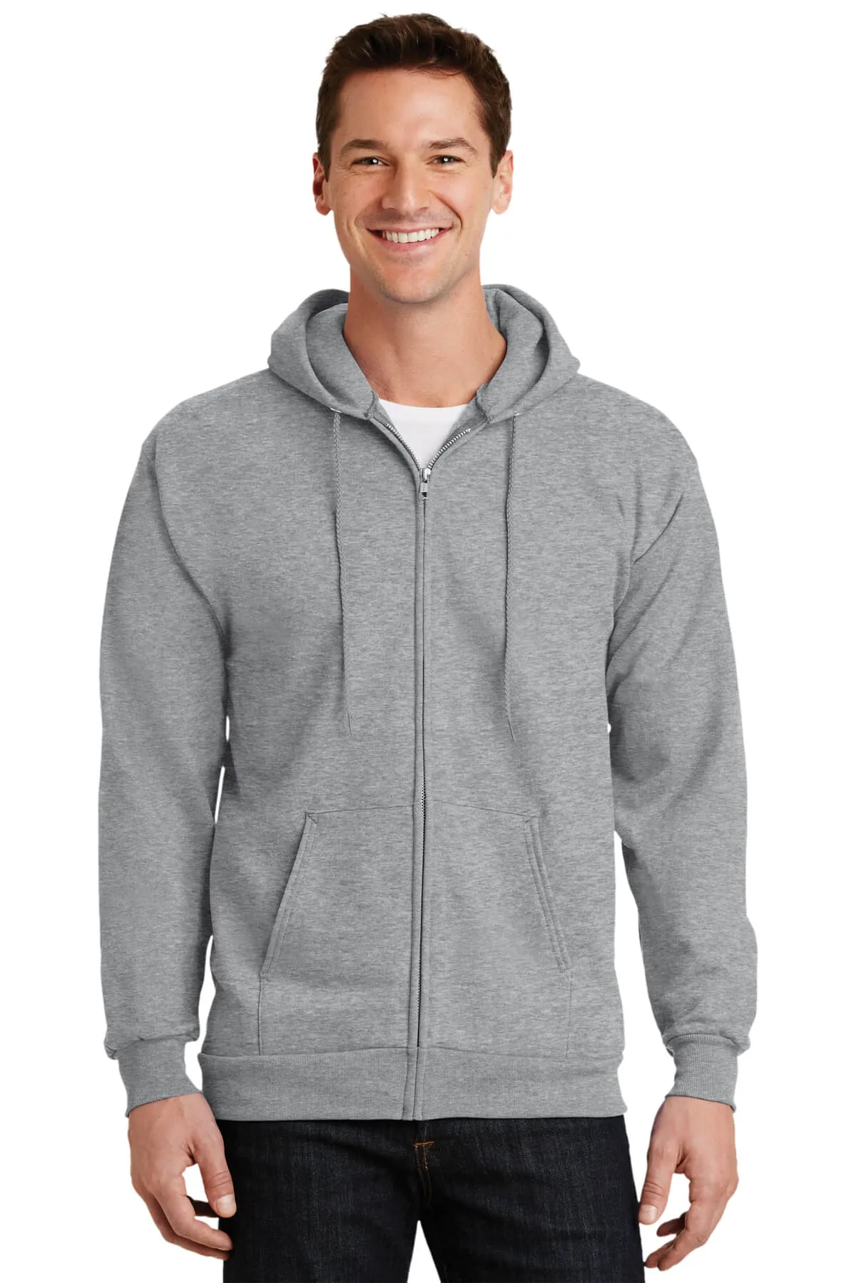 Port & Company Tall Ultimate Full-Zip Hooded Sweatshirt