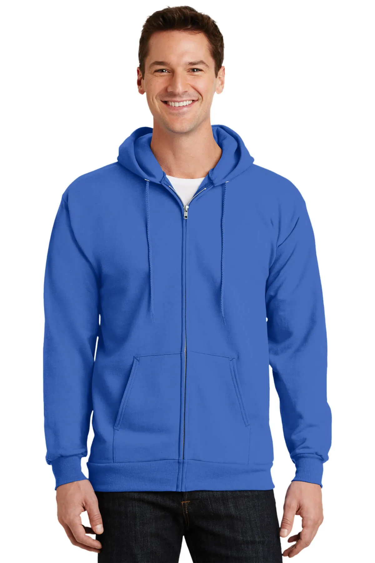 Port & Company Tall Ultimate Full-Zip Hooded Sweatshirt