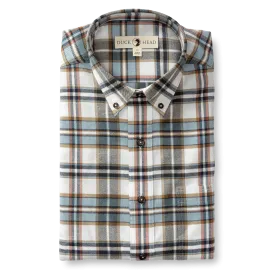 Russin Plaid Cotton Flannel Sport Shirt