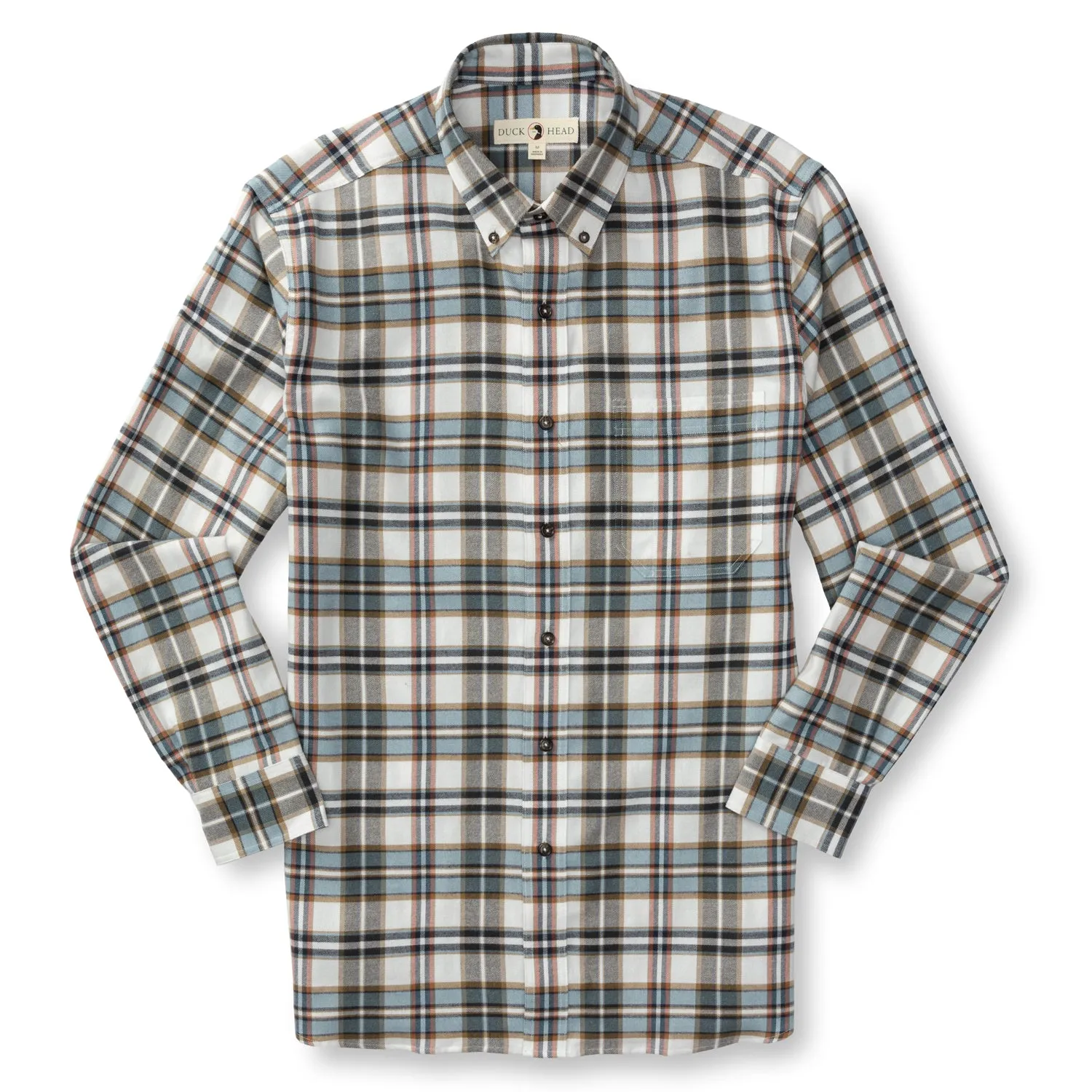 Russin Plaid Cotton Flannel Sport Shirt