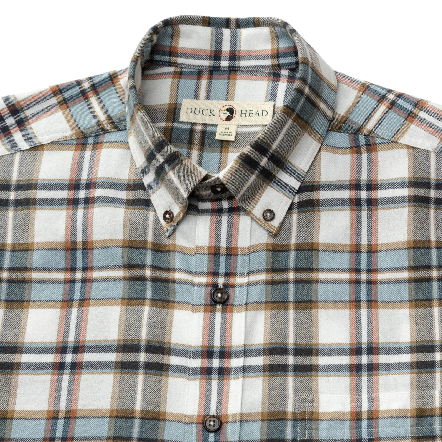 Russin Plaid Cotton Flannel Sport Shirt