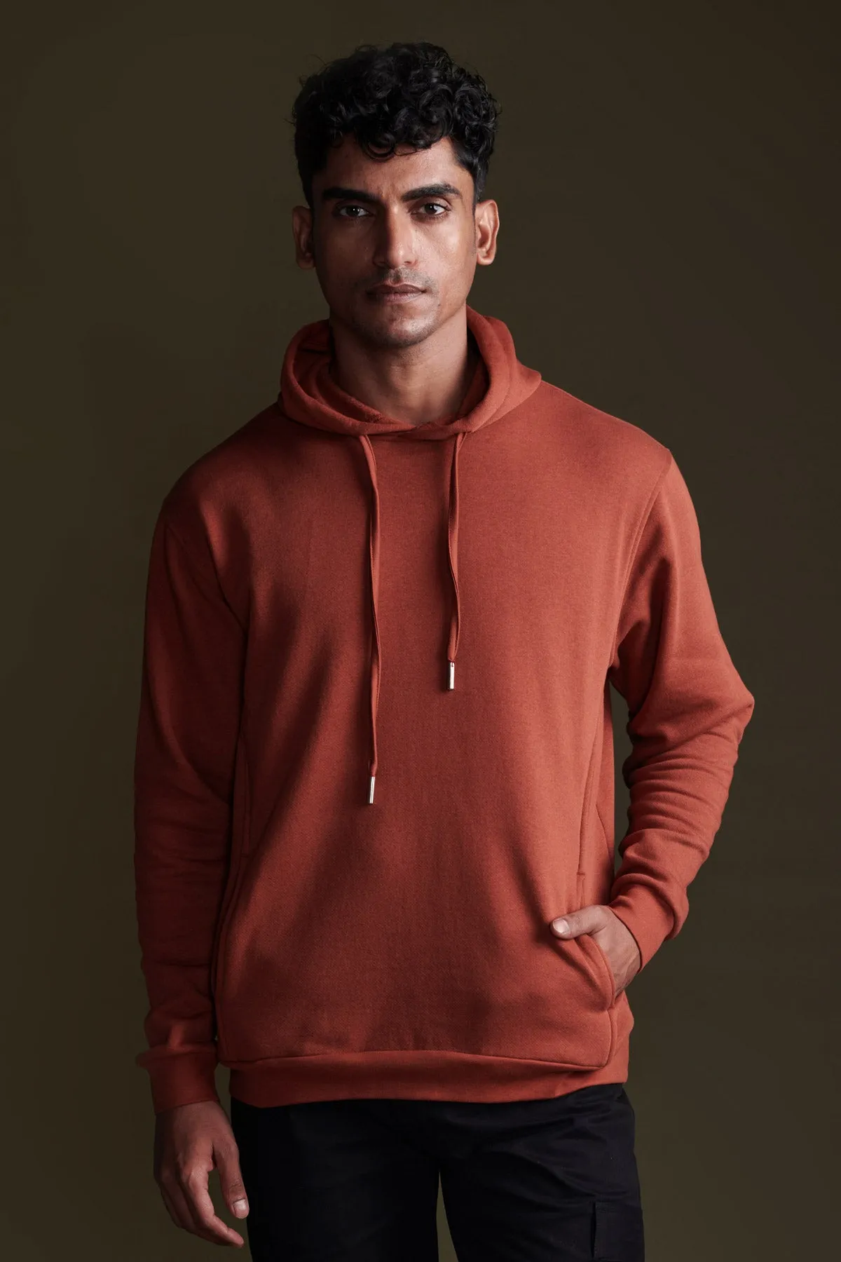 Rust Orange Hoodie