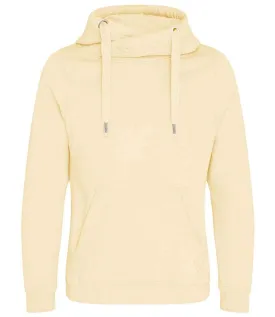 SECOND Luxury Cowl Neck Hoodie - Vanilla Cream - M