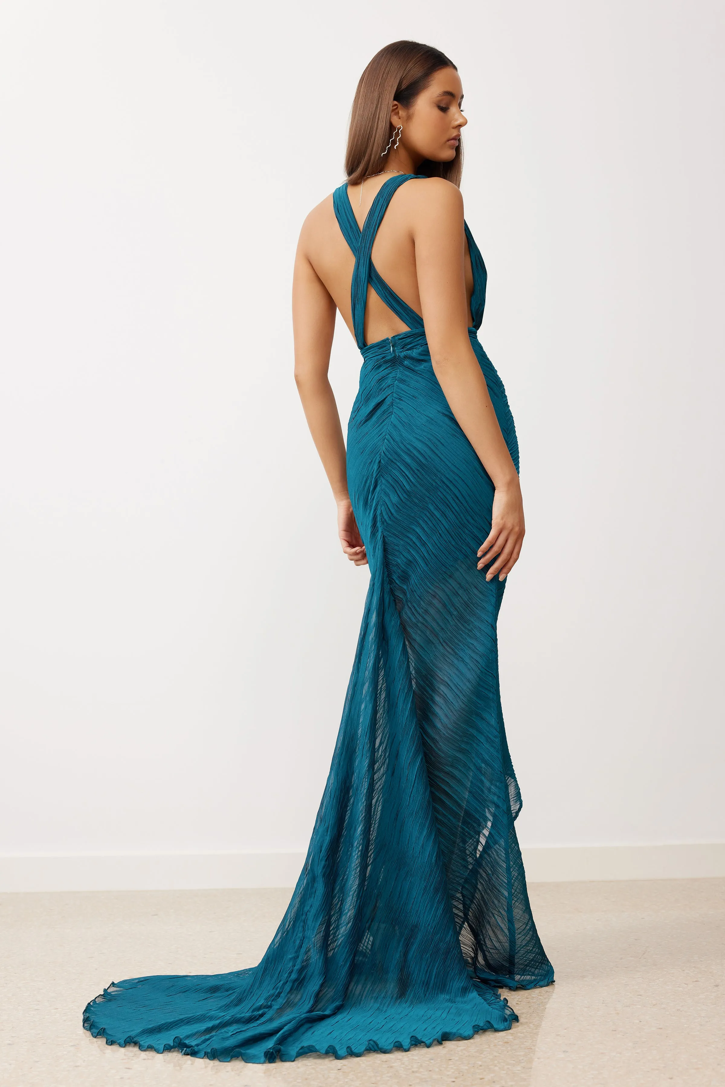 Sirena Dress Teal | Lexi