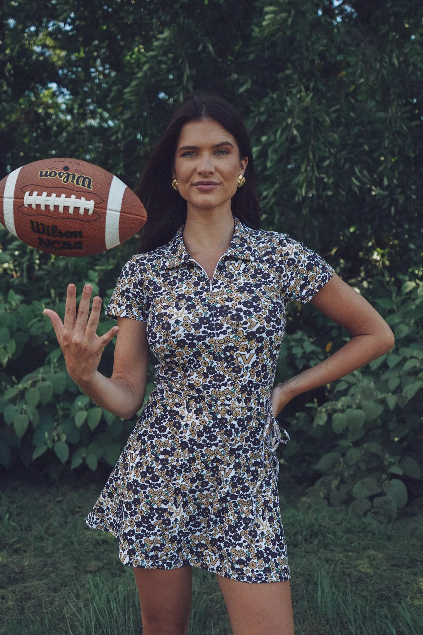 Tailgate Collection Ivy Dress - Vanderbilt Flora