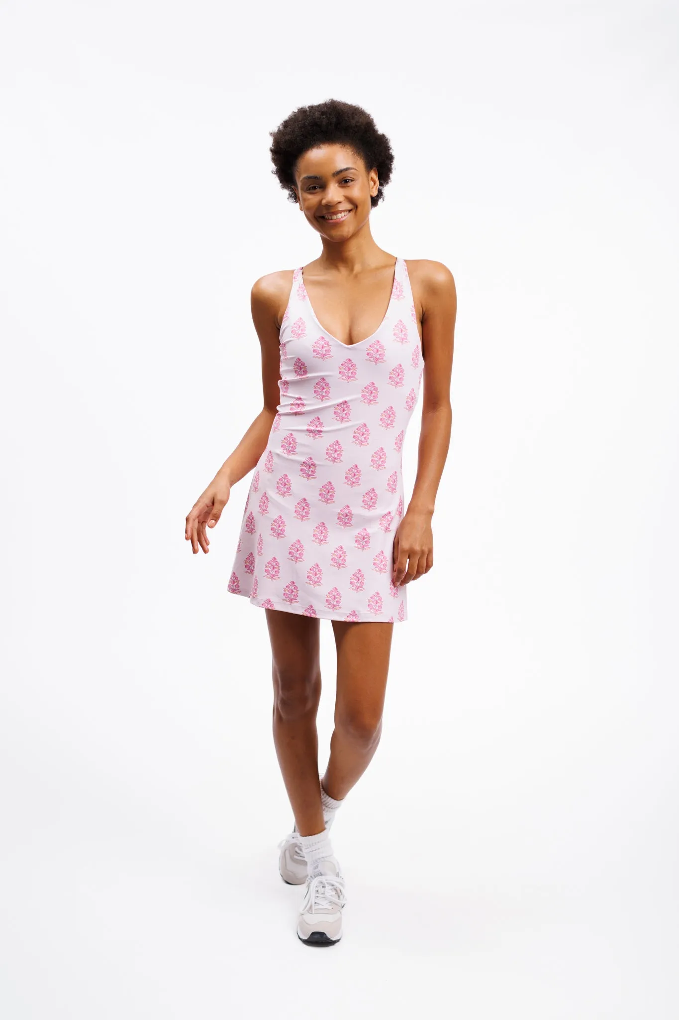 The Camilla Dress - Pinkberry Block