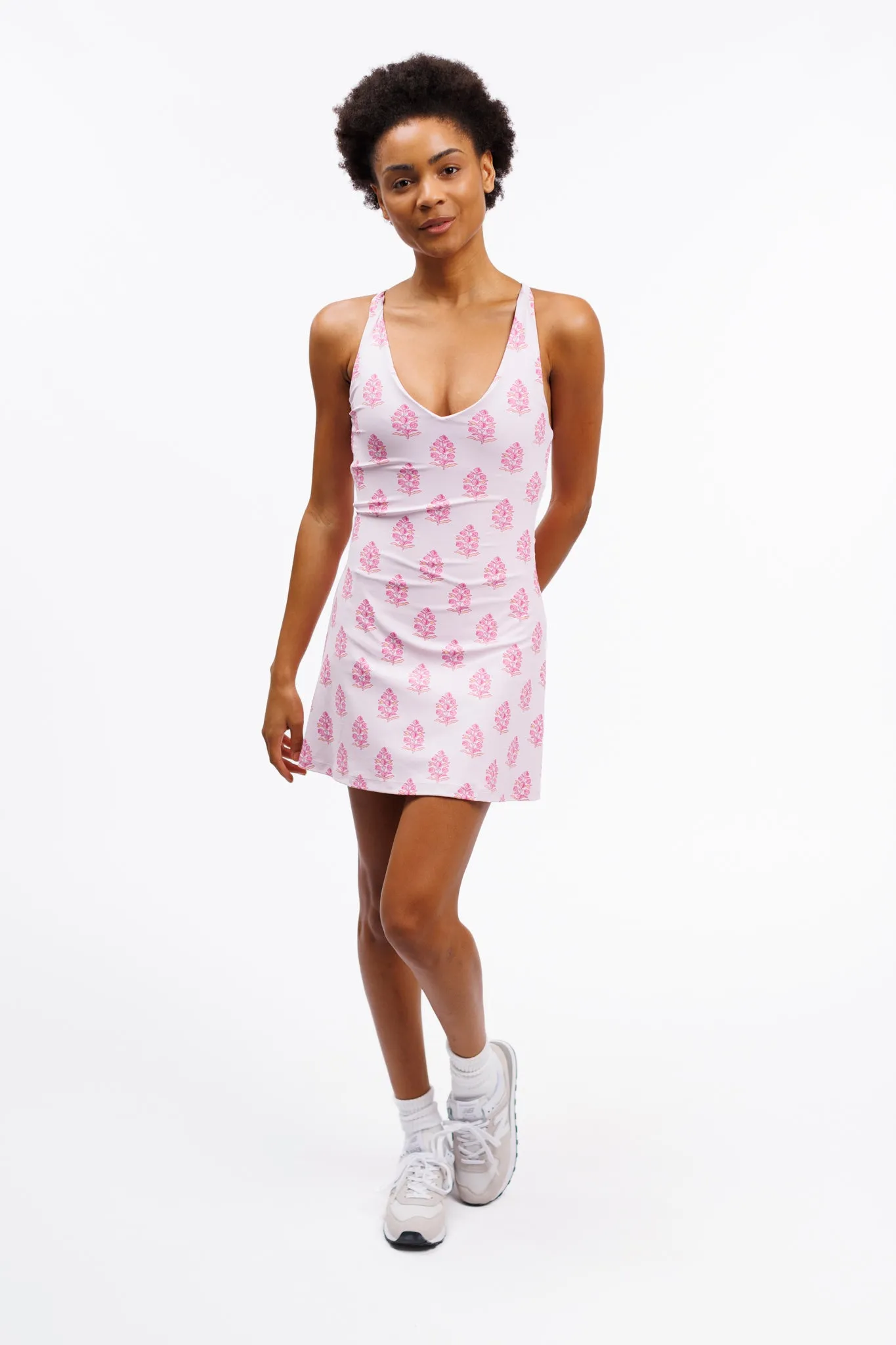 The Camilla Dress - Pinkberry Block