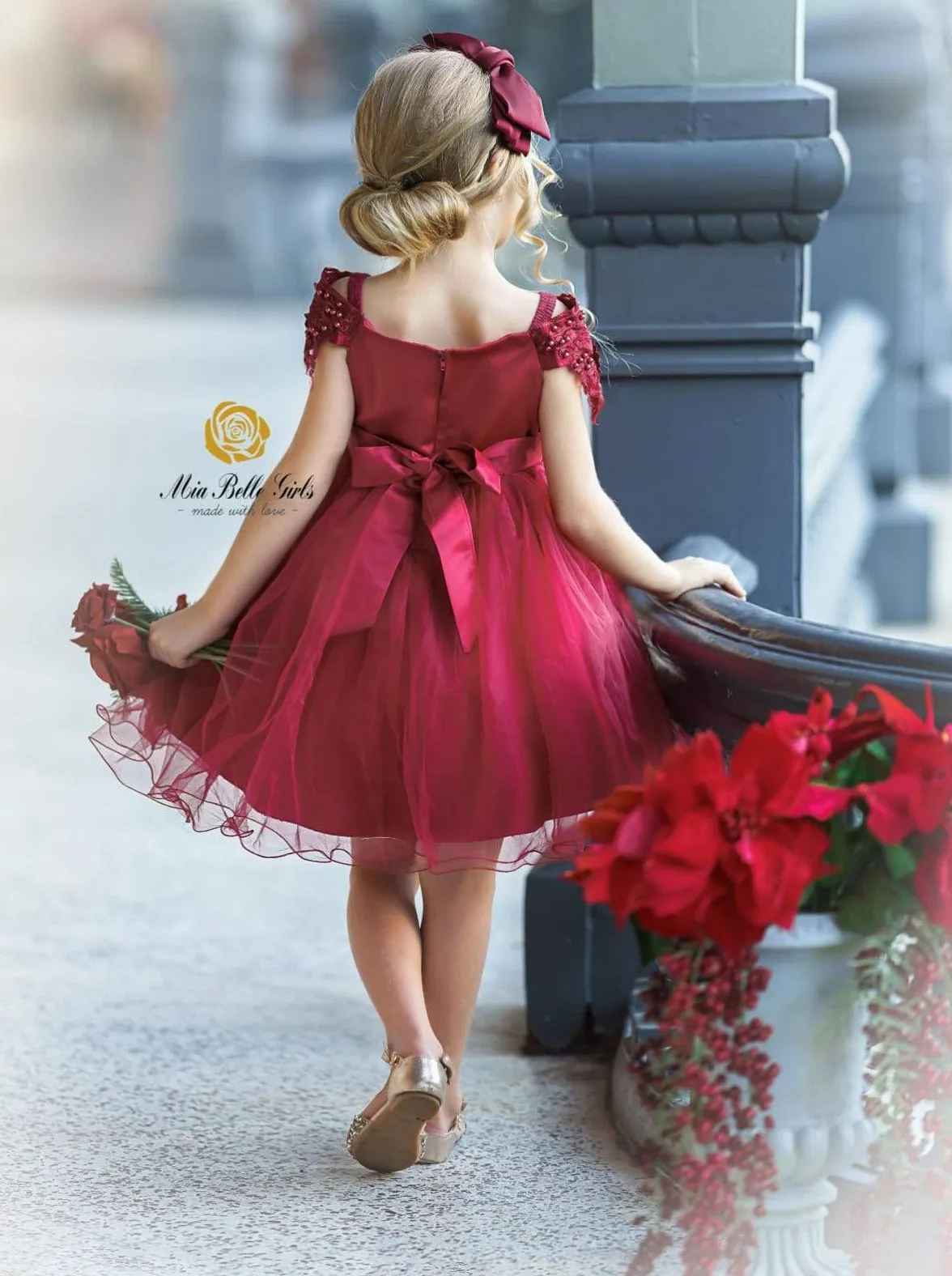 'Tis The Season Lace Applique Holiday Dress