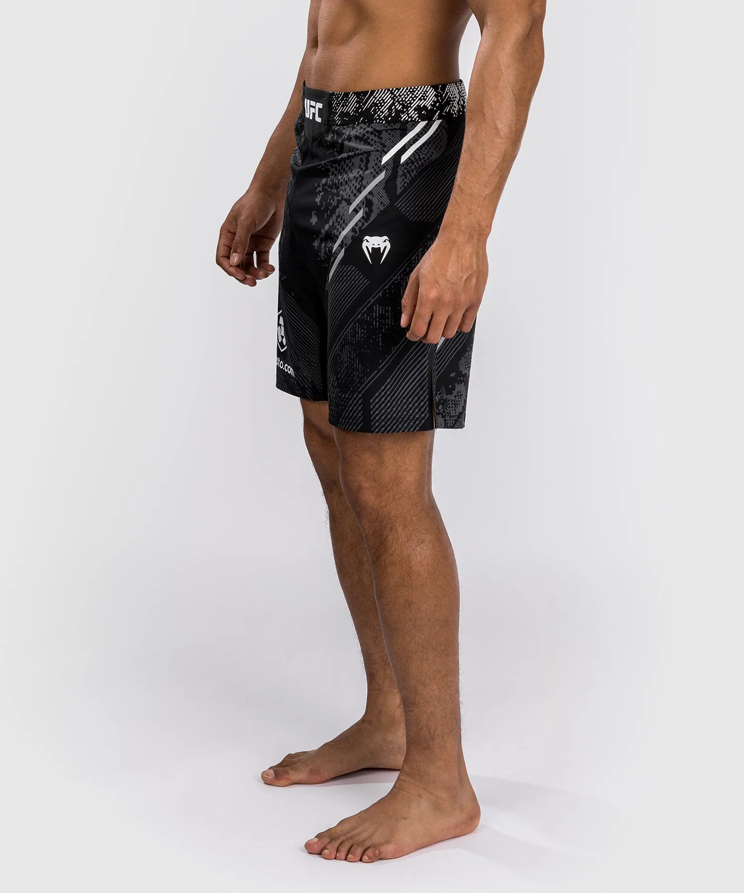 UFC Adrenaline by Venum Personalized Authentic Fight Night Men's Fight Short - Long Fit - Black