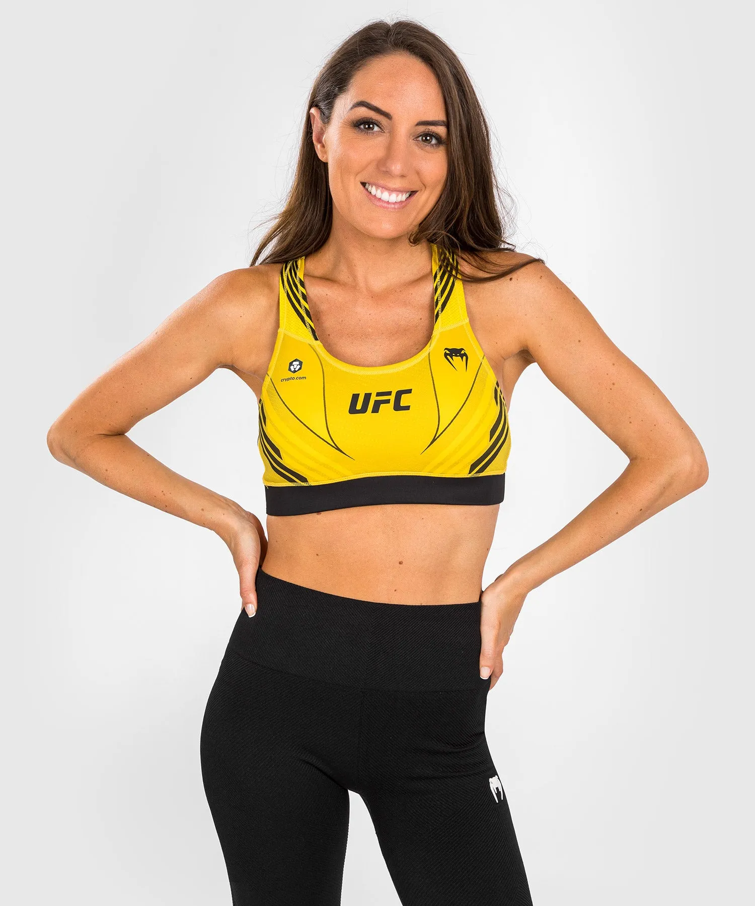 UFC Venum Authentic Fight Night 1.0 Women's Sport Bra - Yellow