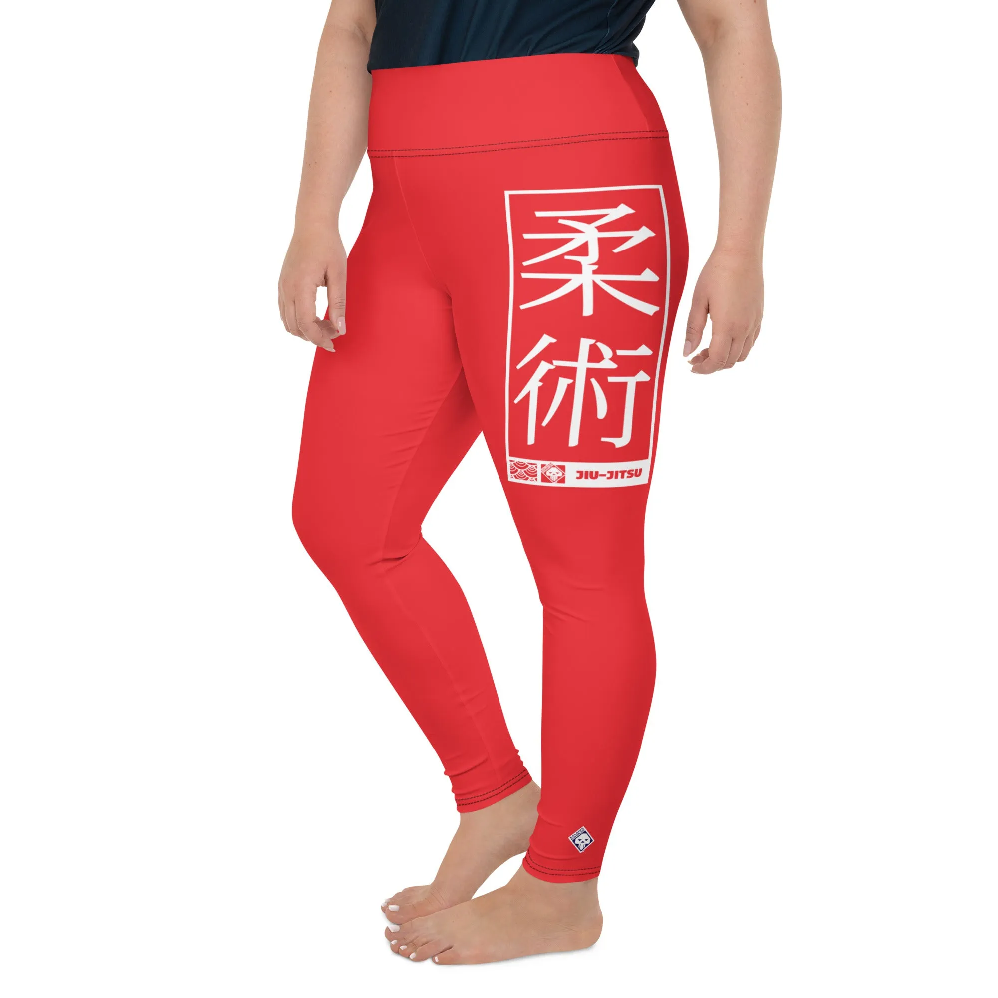 Women's Plus Size Yoga Pants Workout Leggings For Jiu Jitsu 001 - Scarlet