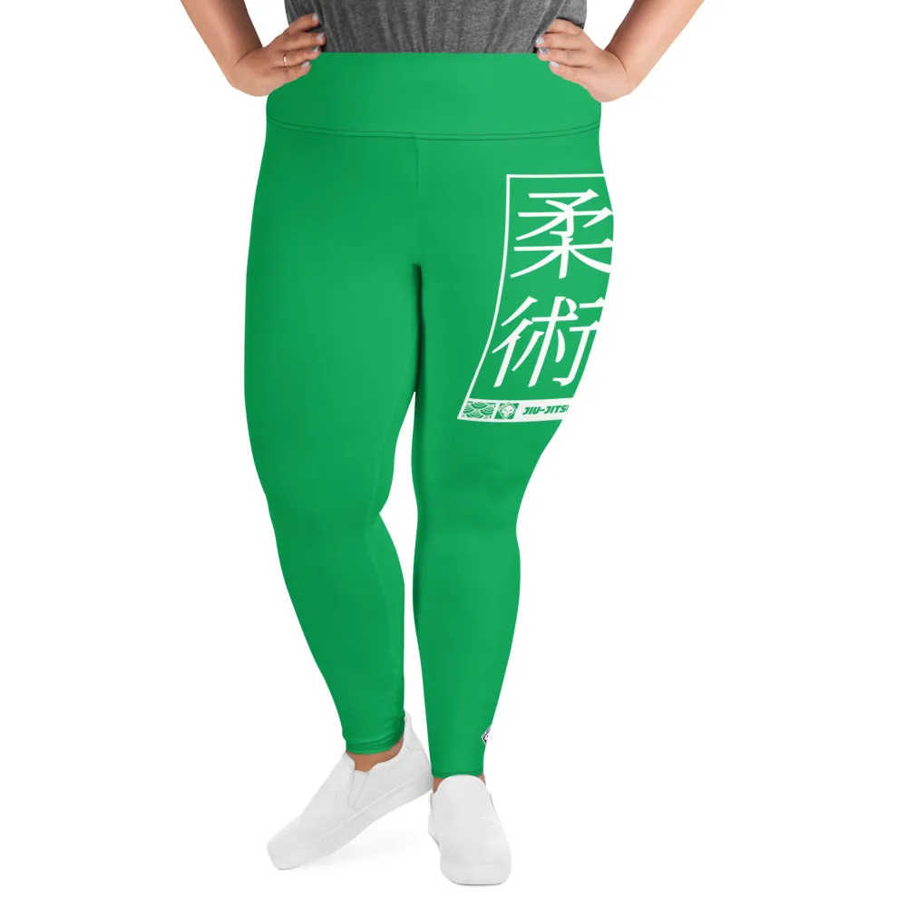 Women's Plus Size Yoga Pants Workout Leggings For Jiu Jitsu 009 - Jade