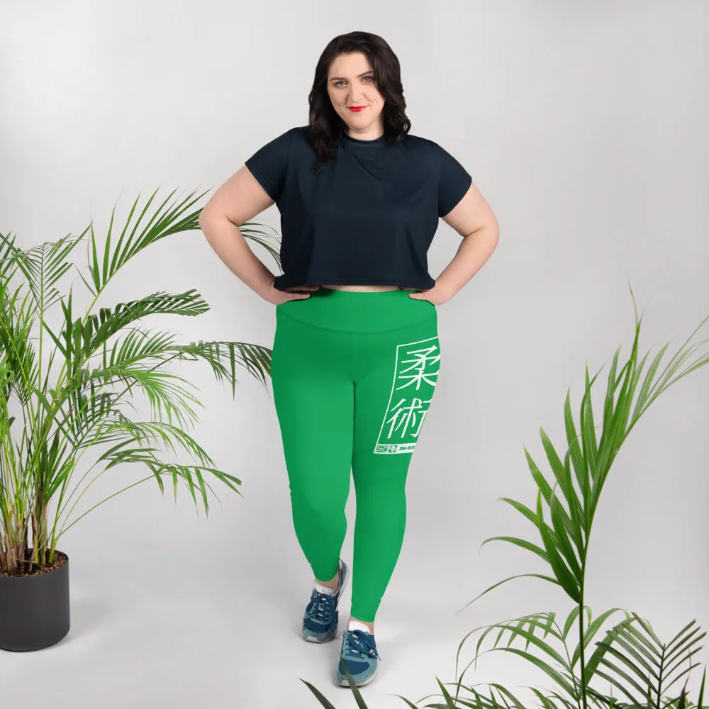 Women's Plus Size Yoga Pants Workout Leggings For Jiu Jitsu 009 - Jade