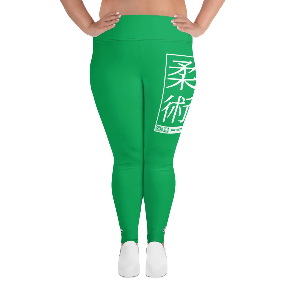 Women's Plus Size Yoga Pants Workout Leggings For Jiu Jitsu 009 - Jade