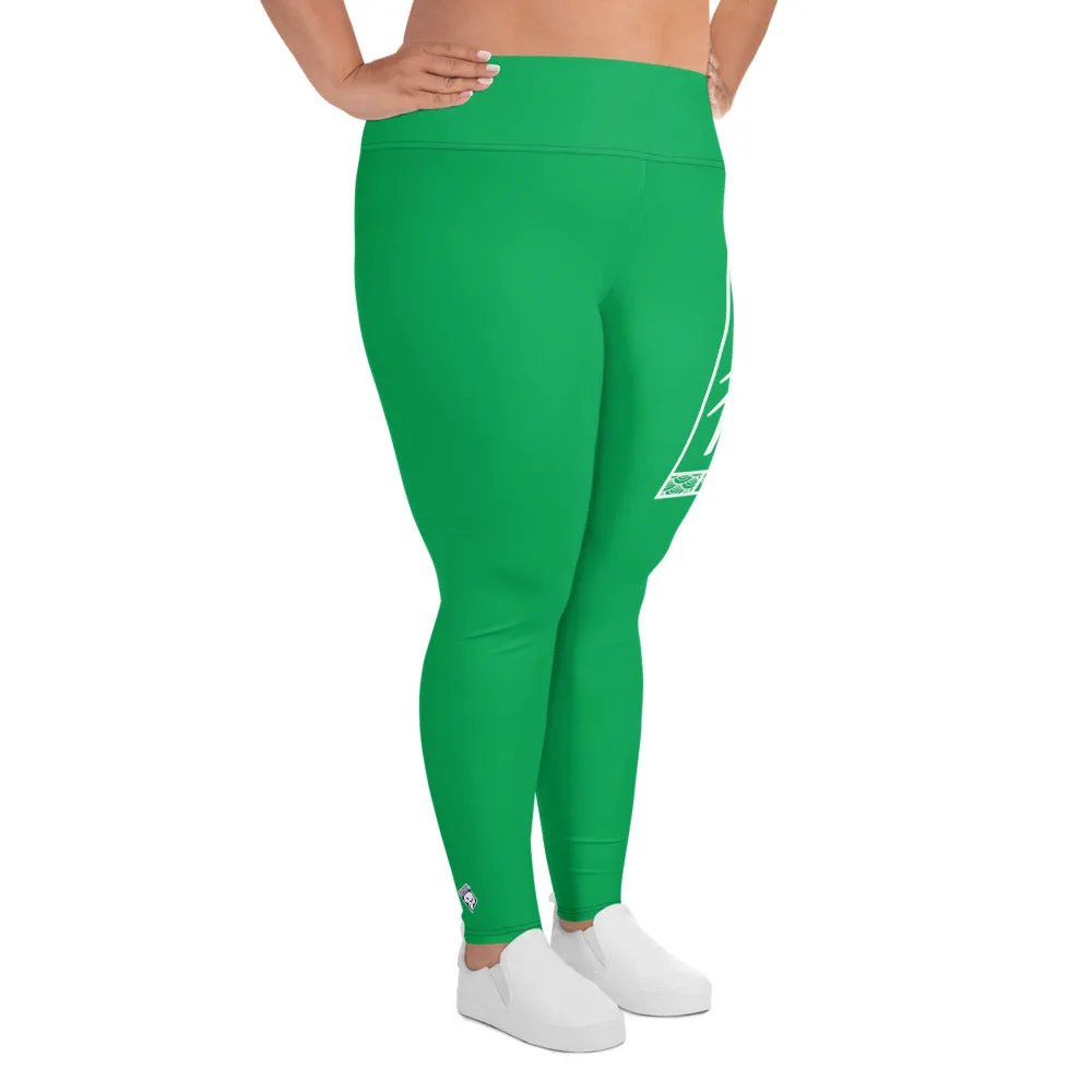 Women's Plus Size Yoga Pants Workout Leggings For Jiu Jitsu 009 - Jade