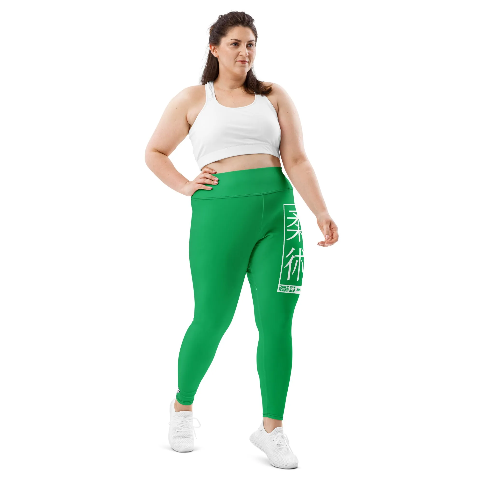 Women's Plus Size Yoga Pants Workout Leggings For Jiu Jitsu 009 - Jade