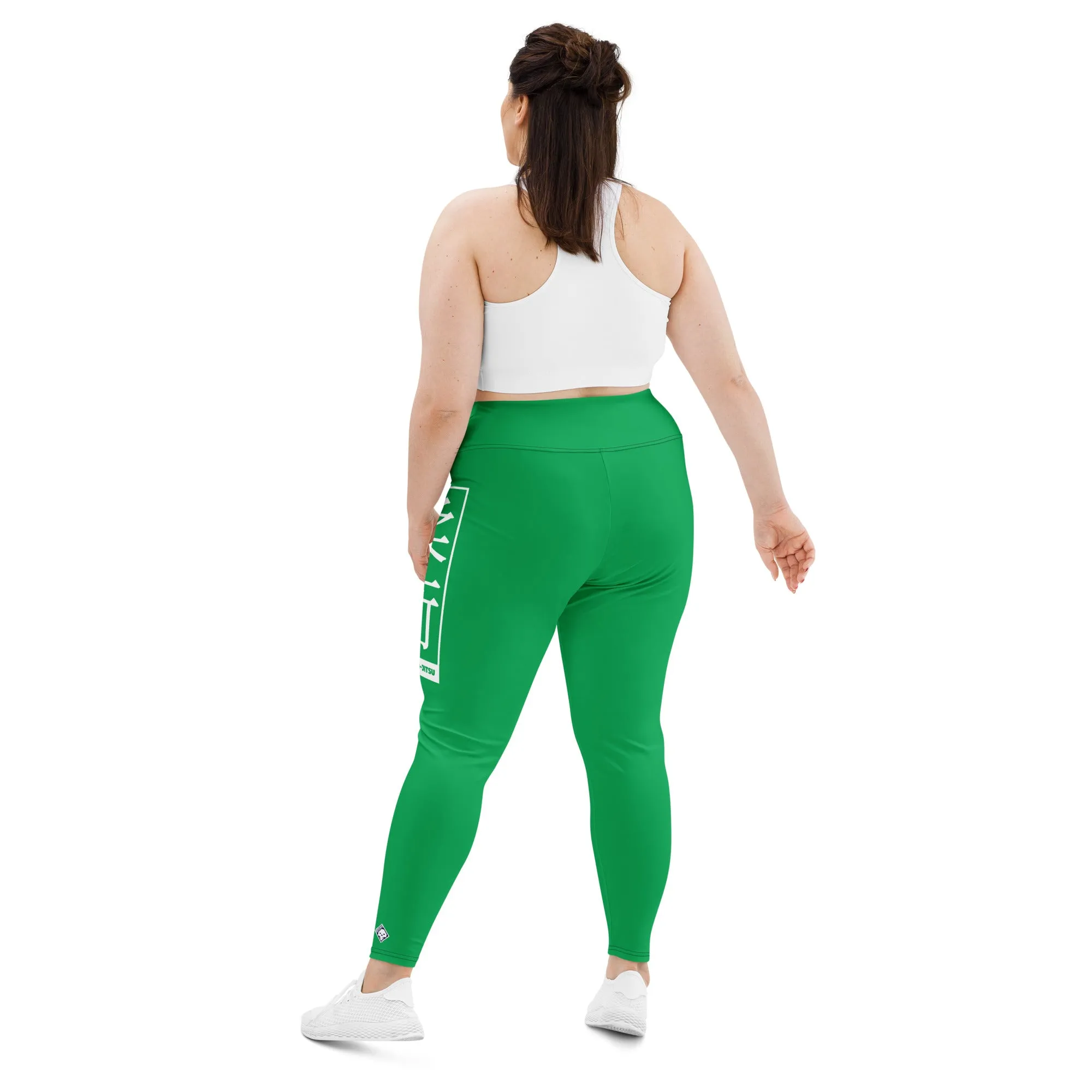 Women's Plus Size Yoga Pants Workout Leggings For Jiu Jitsu 009 - Jade