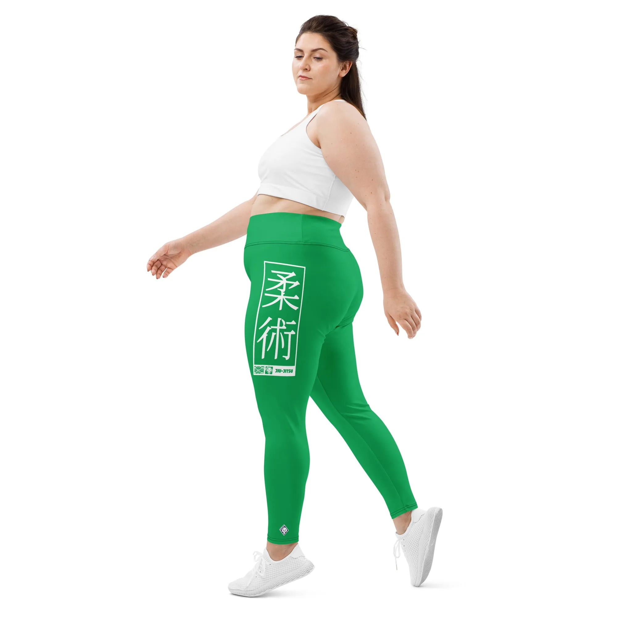 Women's Plus Size Yoga Pants Workout Leggings For Jiu Jitsu 009 - Jade