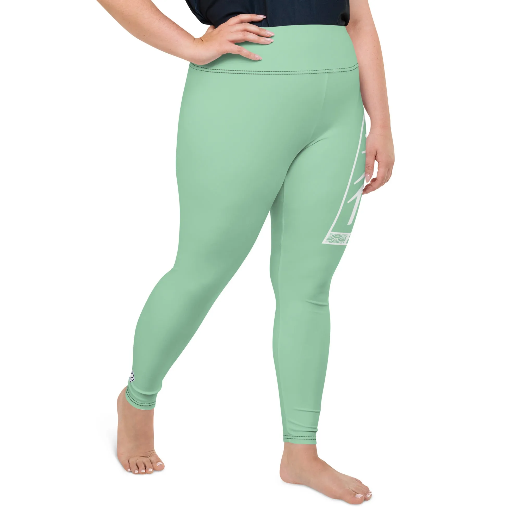 Women's Plus Size Yoga Pants Workout Leggings For Jiu Jitsu 010 - Vista Blue