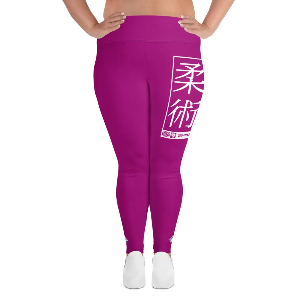 Women's Plus Size Yoga Pants Workout Leggings For Jiu Jitsu 014 - Fresh Eggplant