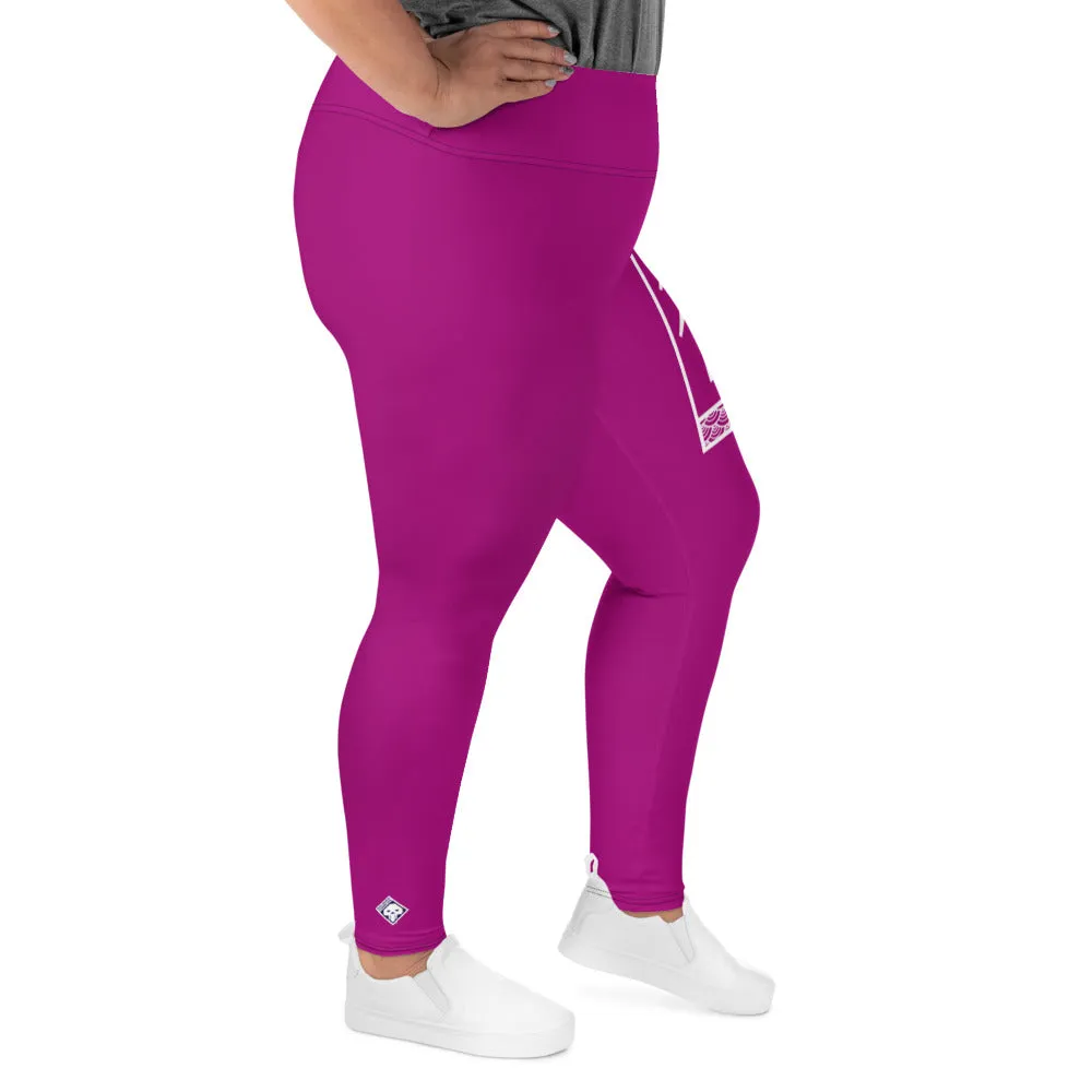 Women's Plus Size Yoga Pants Workout Leggings For Jiu Jitsu 014 - Fresh Eggplant