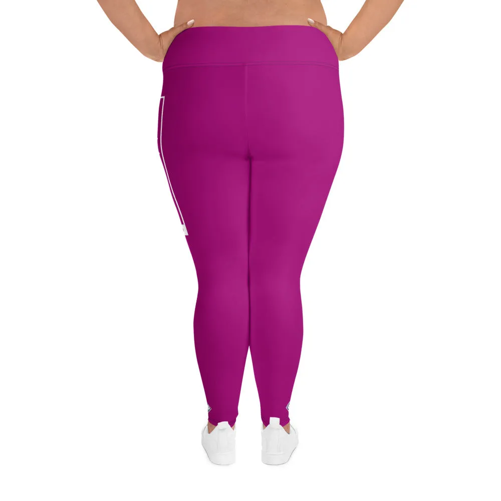 Women's Plus Size Yoga Pants Workout Leggings For Jiu Jitsu 014 - Fresh Eggplant