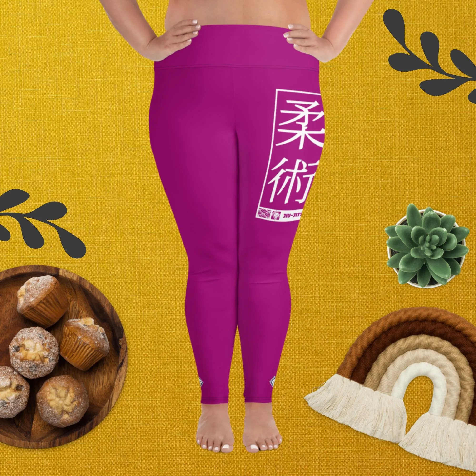 Women's Plus Size Yoga Pants Workout Leggings For Jiu Jitsu 014 - Fresh Eggplant