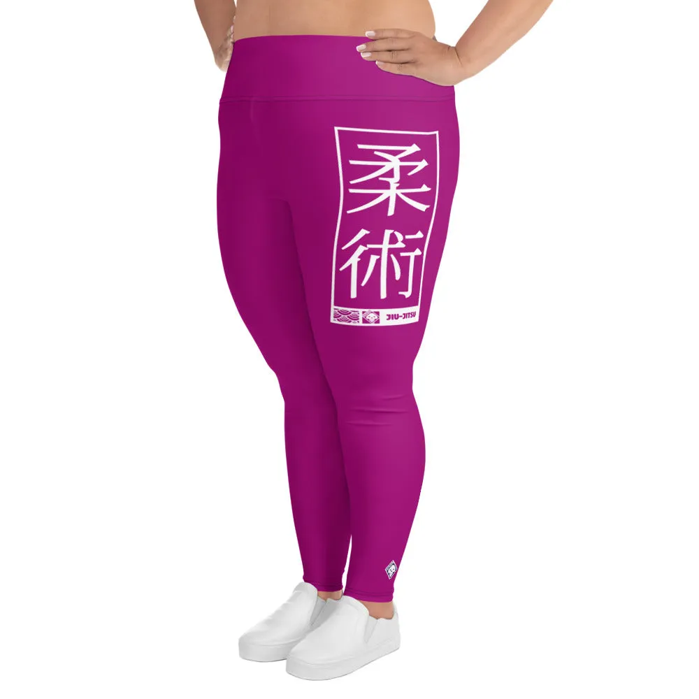 Women's Plus Size Yoga Pants Workout Leggings For Jiu Jitsu 014 - Fresh Eggplant