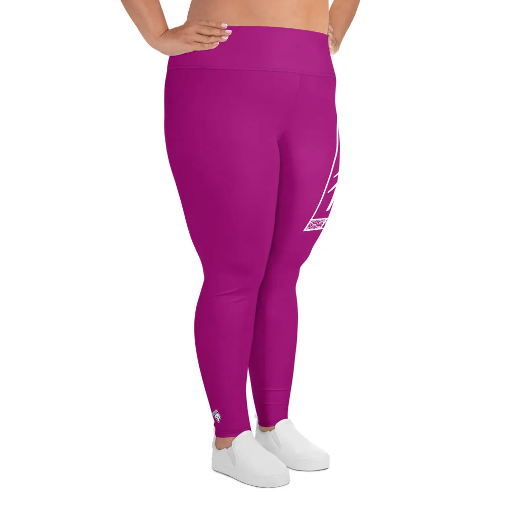 Women's Plus Size Yoga Pants Workout Leggings For Jiu Jitsu 014 - Fresh Eggplant