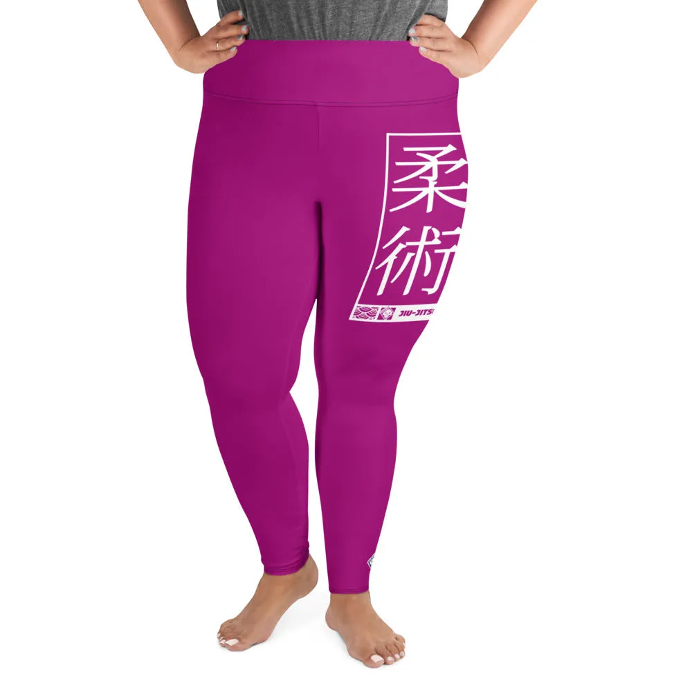 Women's Plus Size Yoga Pants Workout Leggings For Jiu Jitsu 014 - Fresh Eggplant